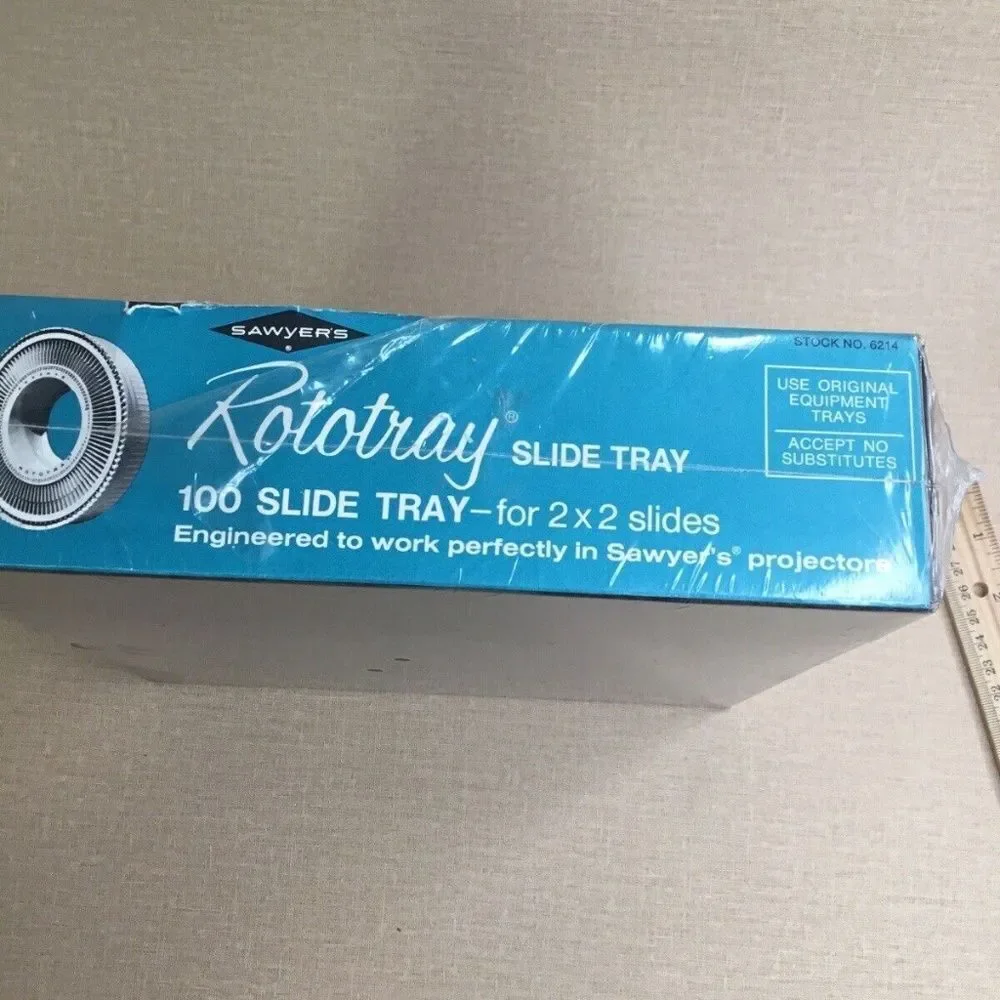 NWT Sawyer's Rototray 100 Slide Tray for 2 x 2 Slides Brand New Sealed‎